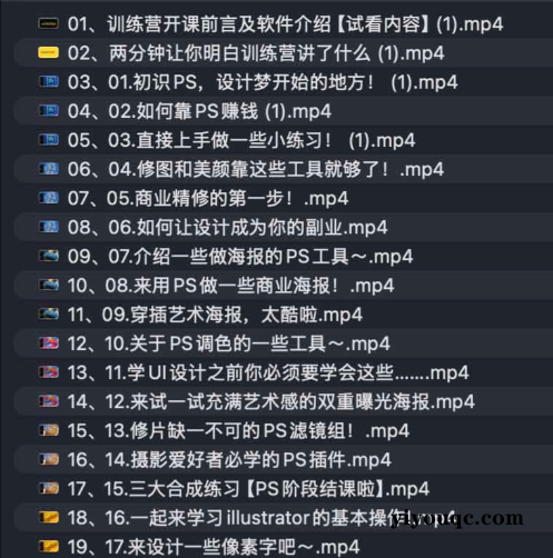 打开你的设计之门:从PS新手到商业高手-向阳资源站