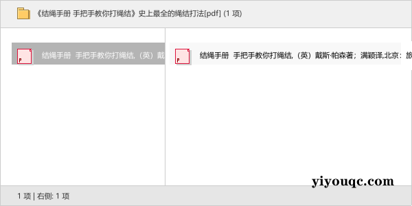 《结绳手册 手把手教你打绳结》史上最全的绳结打法[pdf]-向阳资源站