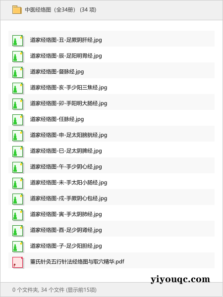 中医经络图(全34册)-向阳资源站