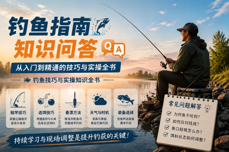 钓鱼指南知识问答:从入门到精通的技巧与实操全书-向阳资源站