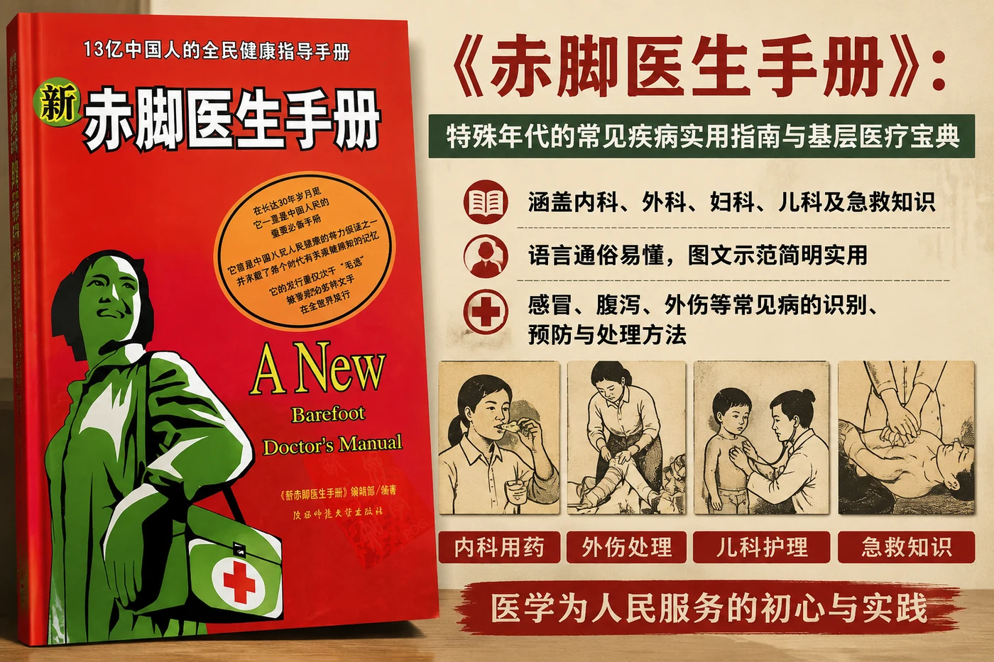 《赤脚医生手册》:特殊年代的常见疾病实用指南与基层医疗宝典-向阳资源站