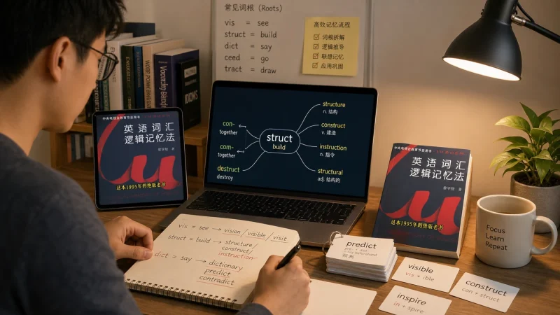 英语词汇逻辑记忆法:成年人自学高效记忆单词的实操指南-向阳资源站