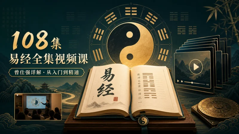 曾仕强《易经完全通》108集全套视频课程:从入门到精通的系统学习资料-向阳资源站