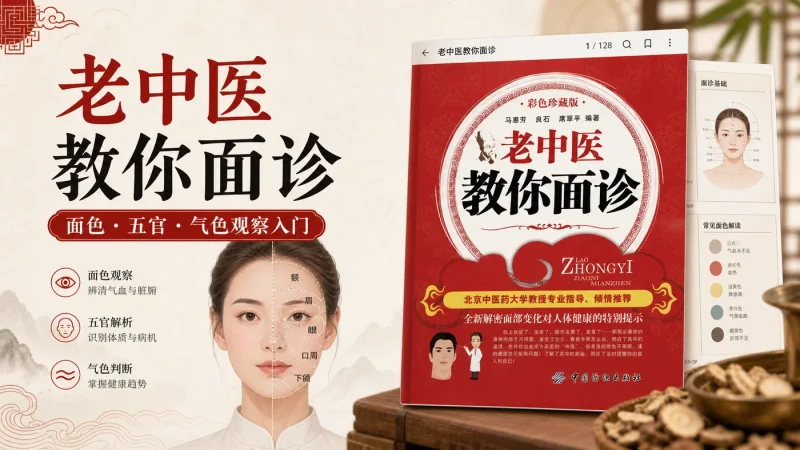 《老中医教你面诊》PDF:传统面诊入门与面部特征观察方法完整教程-向阳资源站