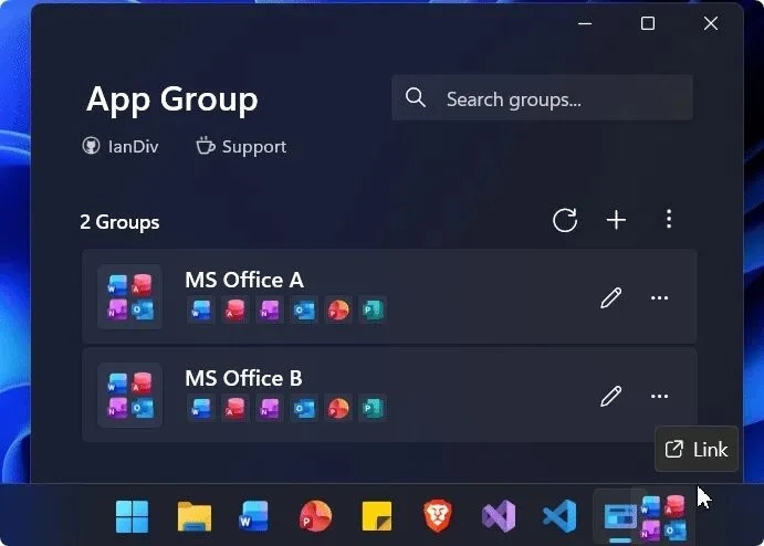 图片[1]-Win11任务栏应用分组工具AppGroup免费开源，整理桌面图标与任务栏空间-向阳资源站