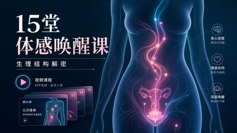 吴小飘15堂G点愉悦手册完整视频教程:生理结构解密与体感唤醒技巧全套课程-向阳资源站
