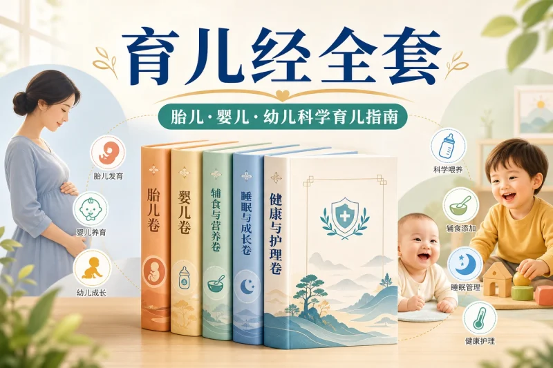 郑玉巧《育儿经》系列5本全套:胎儿婴儿幼儿科学育儿指南,新手爸妈必备参考书-向阳资源站