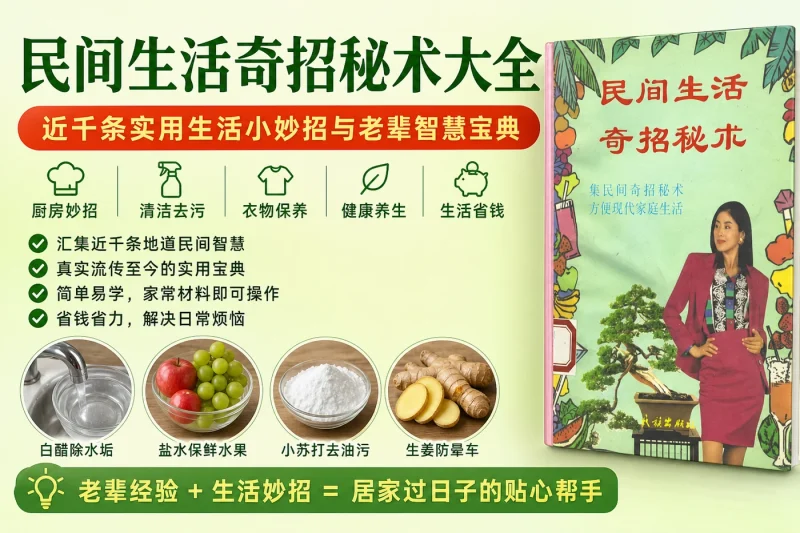 民间生活奇招秘术大全:近千条实用生活小妙招与老辈智慧宝典-向阳资源站