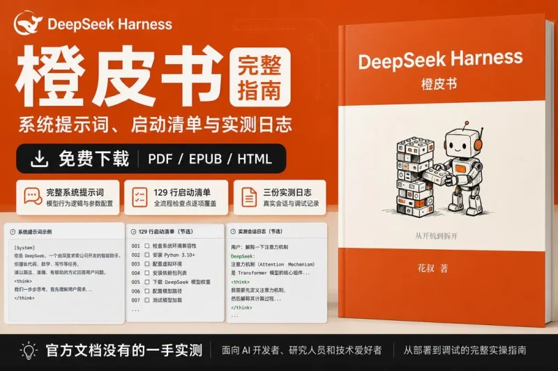 DeepSeek Harness 橙皮书完整指南:系统提示词、启动清单与实测日志免费下载-向阳资源站