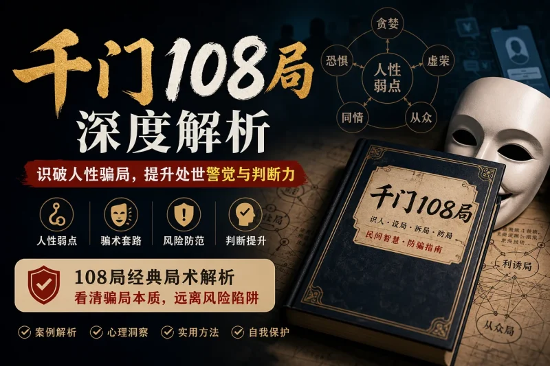千门108局深度解析:识破人性骗局,提升处世警觉与判断力-向阳资源站