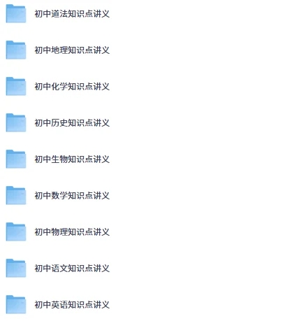 图片[1]-初中各科知识点讲义与思维导图合集：语数英等学科系统复习与高效学习资料-向阳资源站